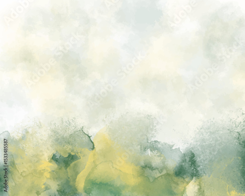 Abstract colorful watercolor for background. Digital art painting. For Watercolor wedding invitation card