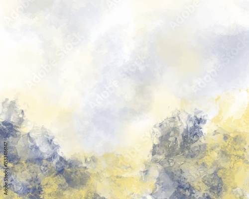 Abstract colorful watercolor for background. Digital art painting. For Watercolor wedding invitation card