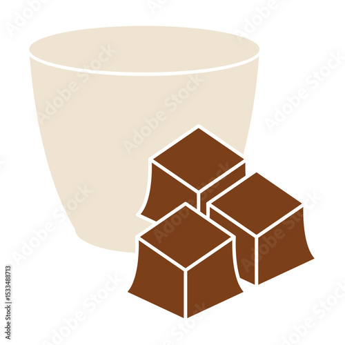 Happy chocolate day. Desserts and Sweet Food, Chocolates Icon Set