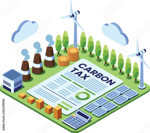 Isometric Carbon Tax Document and Industrial Emissions