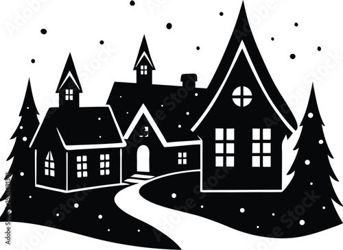 vector illustration of a castle