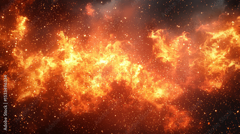 Fototapeta premium fire explosion background