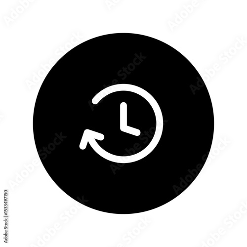 average session duration line circular icon