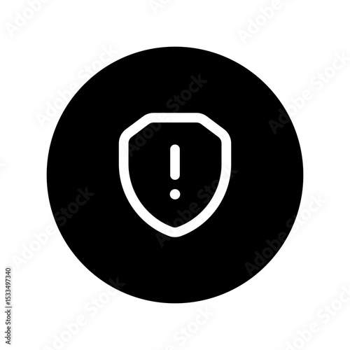 security alerts line circular icon