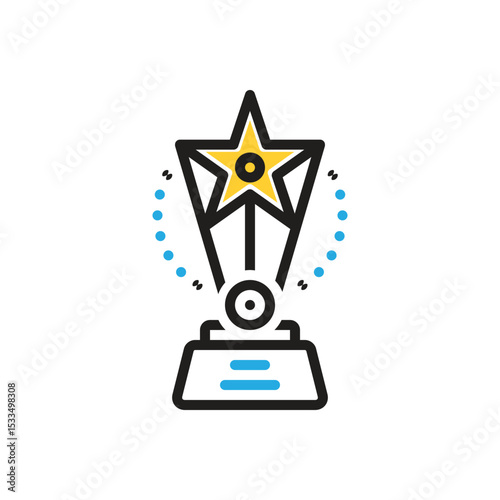 Multi color icon for award