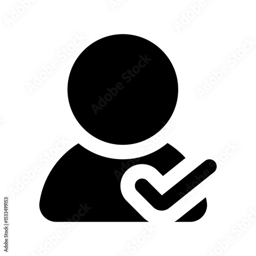 active user glyph icon