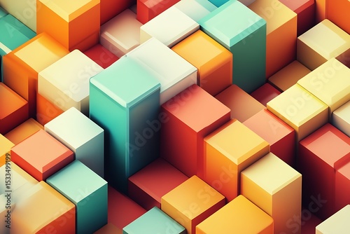 Animated visual of clean blocks sliding in a rhythmic illusion.