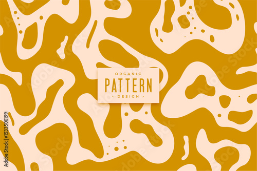 elegant irregular organic curvy pattern backdrop design