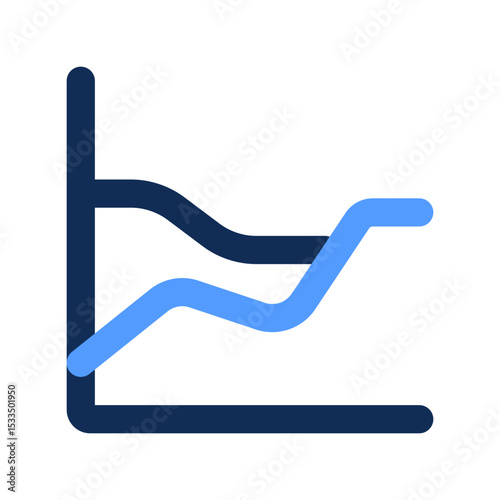 area chart outline color icon