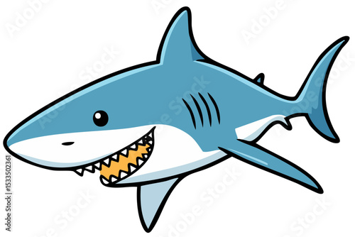 Marine Predator Shark Drawing