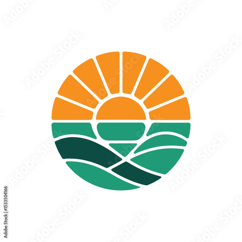 Modern Solar Energy Logo Design