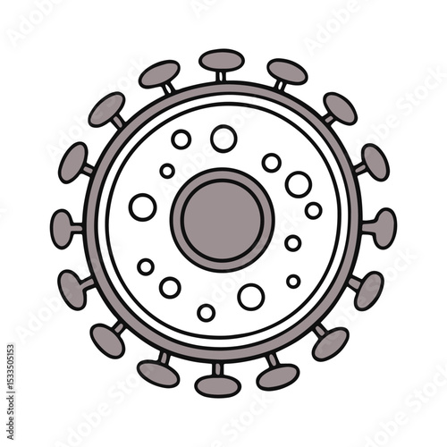 Human egg cell vector design and illustration .