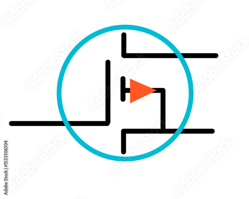 Variable Transistor Circuit Schematic Symbol