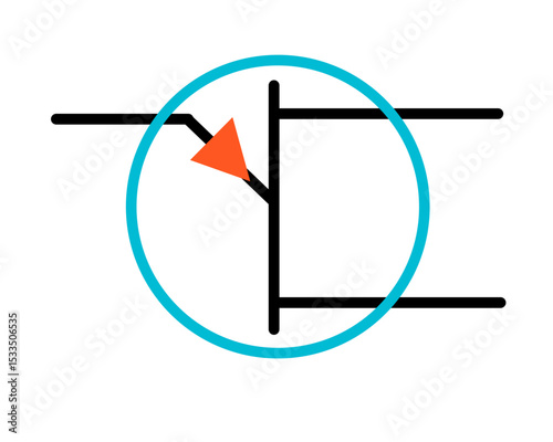 Phototransistor Opto-Electronic Circuit Symbol