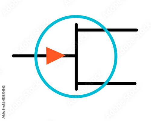 SCR Thyristor Electronic Circuit Symbol