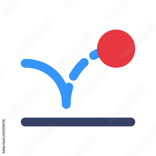 bounce rate flat icon