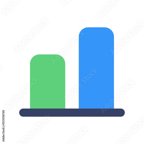 bar chart flat icon