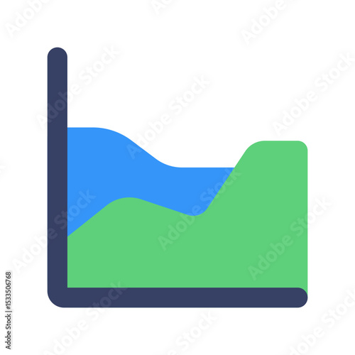 area chart flat icon