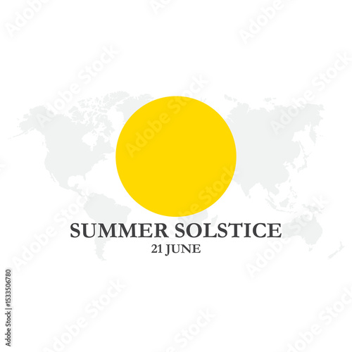 
Summer solstice. Sun and moon symbol on white background. Vector illustration. .vector graphic of the solstice, celebrate, greeting card, 