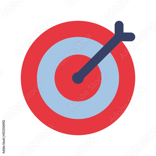 target kpi flat icon