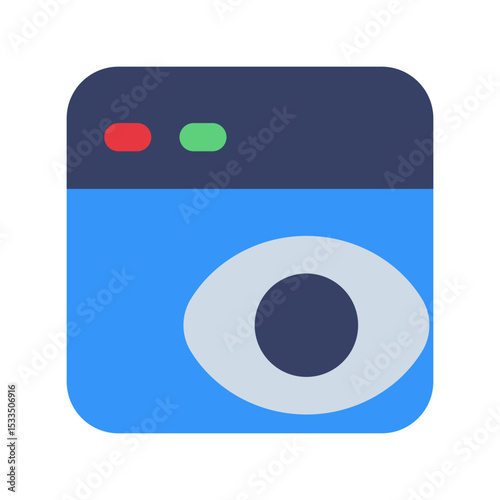 page view flat icon