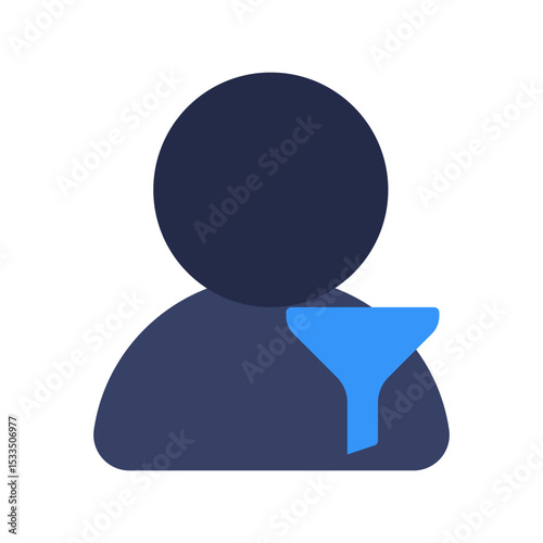 user funnel flat icon