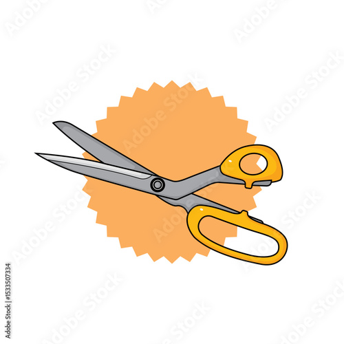 scissors made of stainless steel