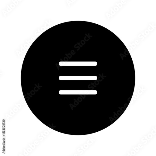 sidebar circular glyph icon