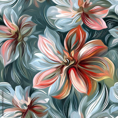 Seamless tile patterns combining cultural, modern, and botanical inspirations for commercial vector.