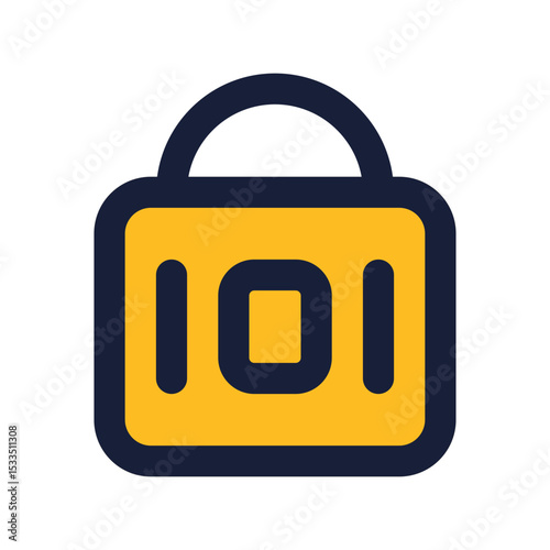 encrypt flat line icon