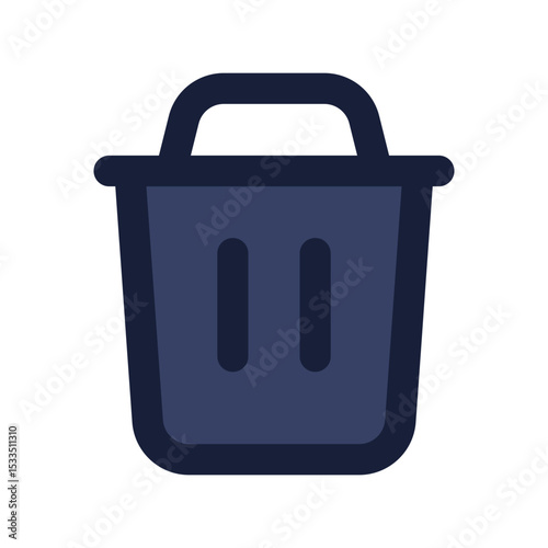 delete flat line icon