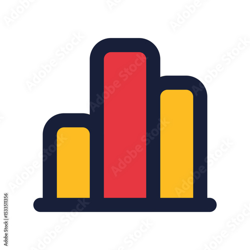 histogram flat line icon