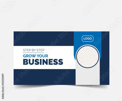 Corporate business presentation youtube thumbnail banner