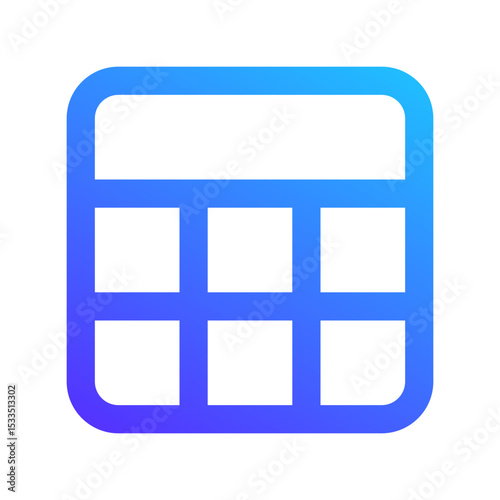 data table gradient icon