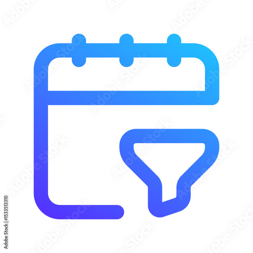date filter gradient icon
