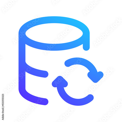 data sync gradient icon