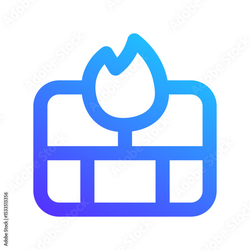 firewall gradient icon