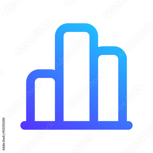 histogram gradient icon