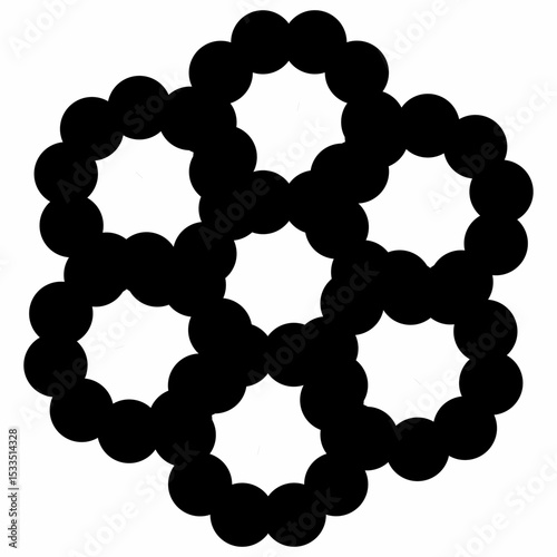 black and white abstract 3D background