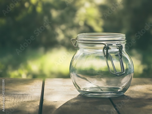 A broken glass of water is placed on the table.