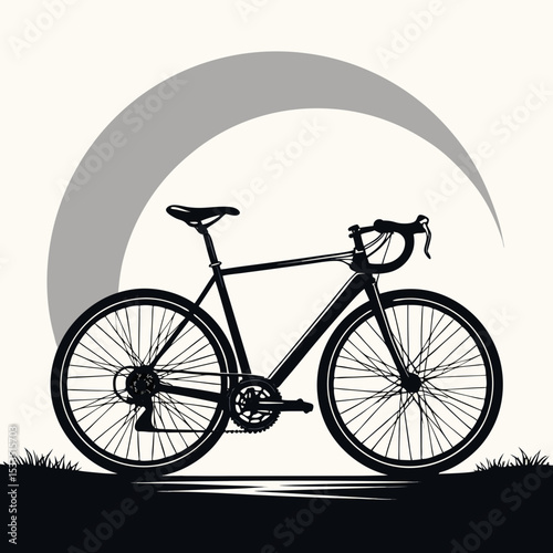 silhouette of a bicycle