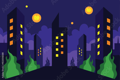 night city landscape