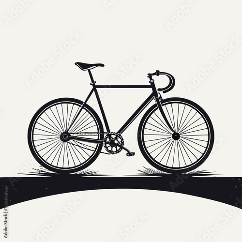silhouette of a bicycle