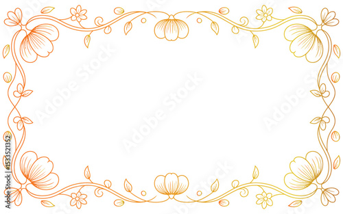 frame with floral ornament