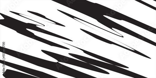 Abstract black and white background with spikes and zigzag line pattern. eps 10