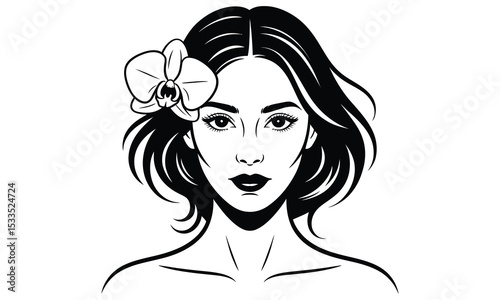 girl with long hair