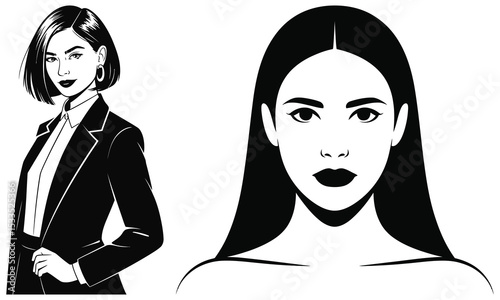 vector illustration of a woman