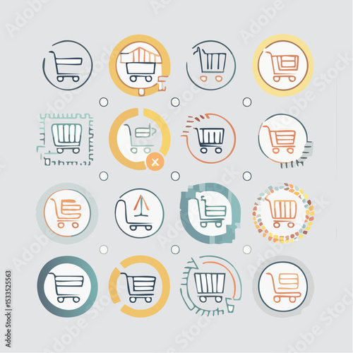 Retail icons ready for store fronts and promo ads.