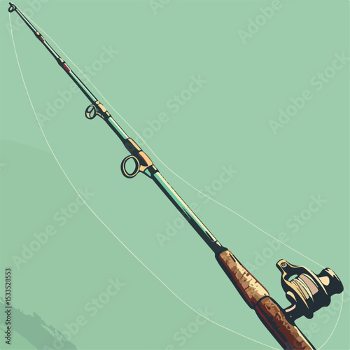 hobby, fishing, vector, rod, sport, illustration, tackle, fish, reel, equipment, icon, angler, water, angling, leisure, catch, hook, isolated, line, fisherman, lake, design, sign, symbol, spinning, 
