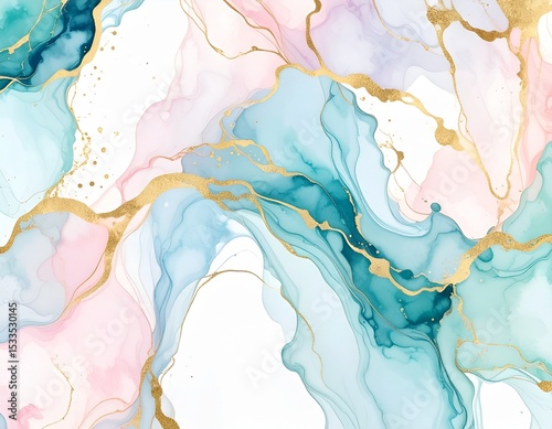 Pastel Marble Alcohol Ink Texture